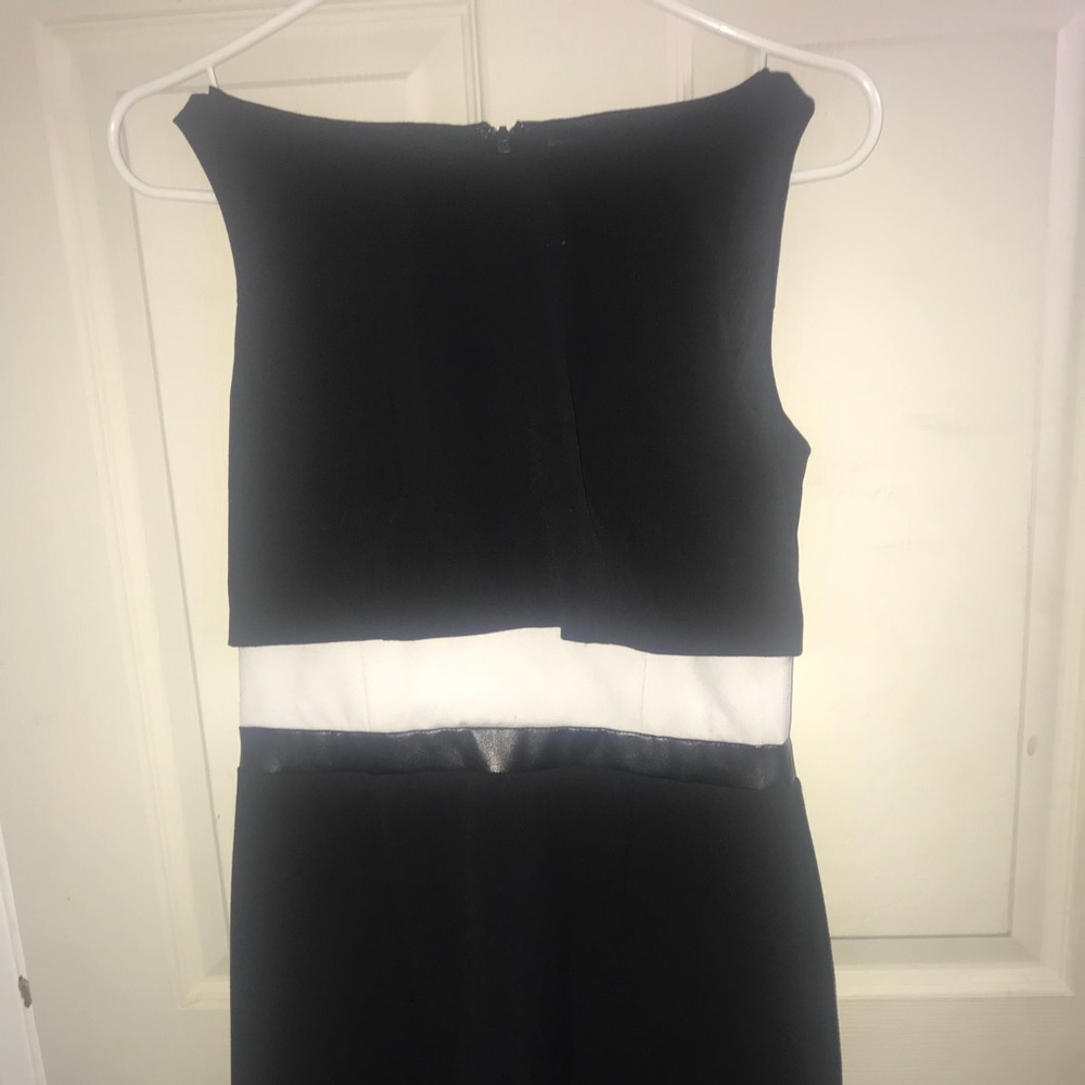 Casual Black and White Dress